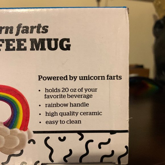 Unicorn Mug, Ceramic Mug, Rainbow Mug, Big Mouth Mug, Big Coffee Mug, 20oz mug - Picture 5 of 6